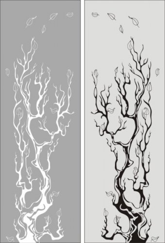 Пескоструйный рисунок Дерево 13